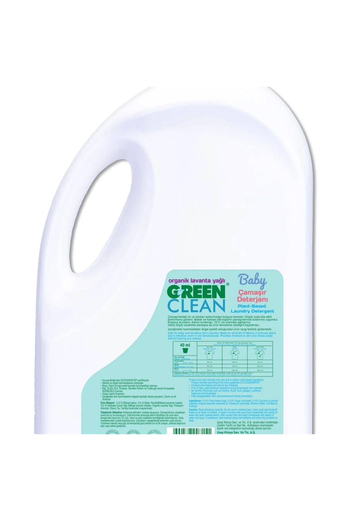 Organik Lavanta Yağlı Baby Bitkisel Çamaşır Deterjanı 2750 ml