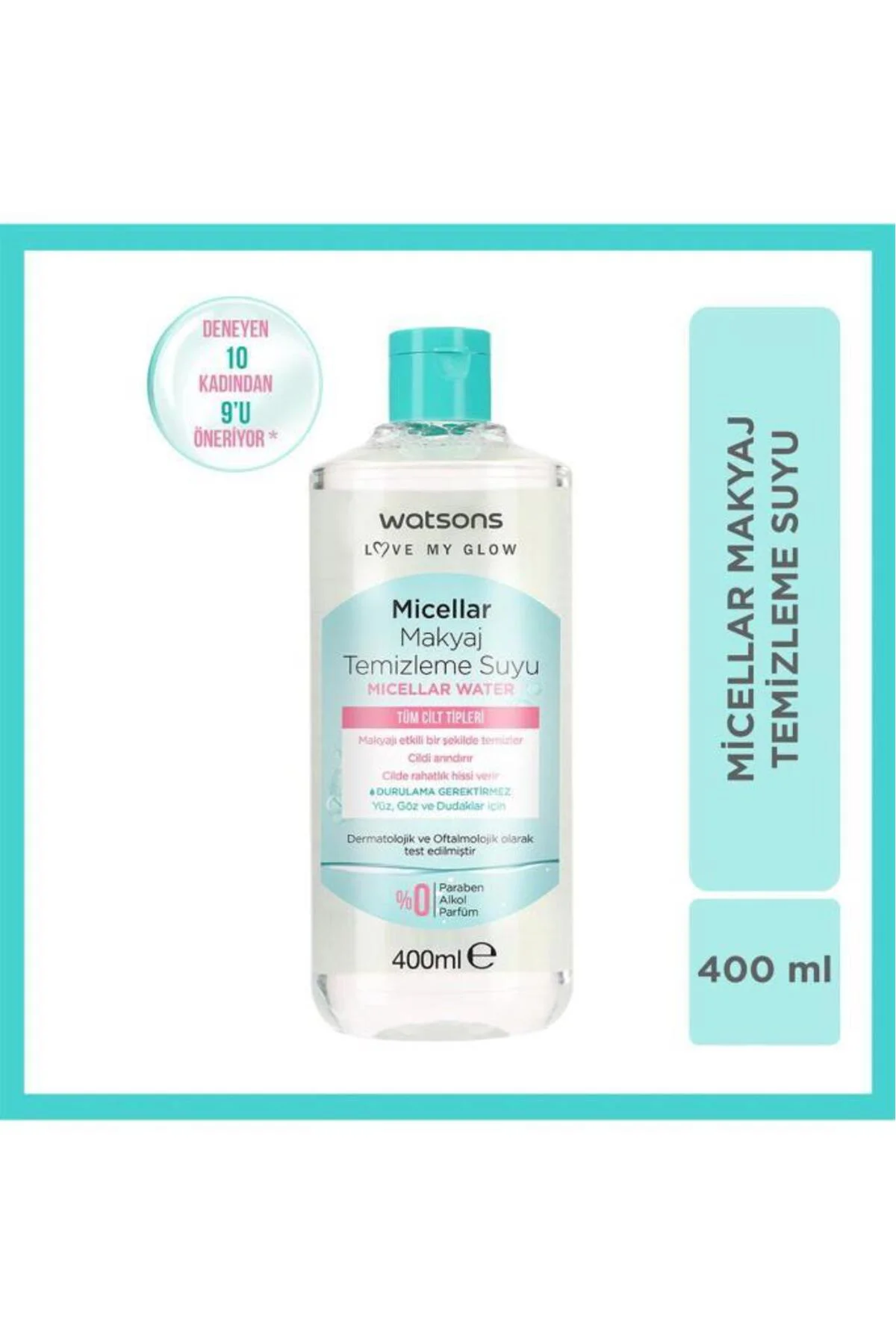 Organik Makyaj Pamuğu * 2 + 400 Ml Micellar Makyaj Temizleme Suyu - Görsel 2
