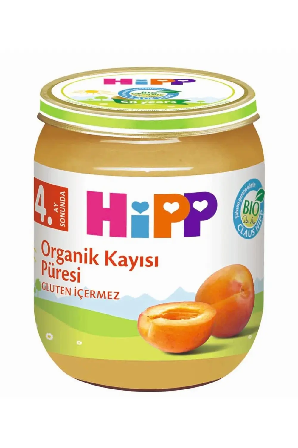 Organik Meyve Püresi 125 gr Kayısı Kavanoz Maması