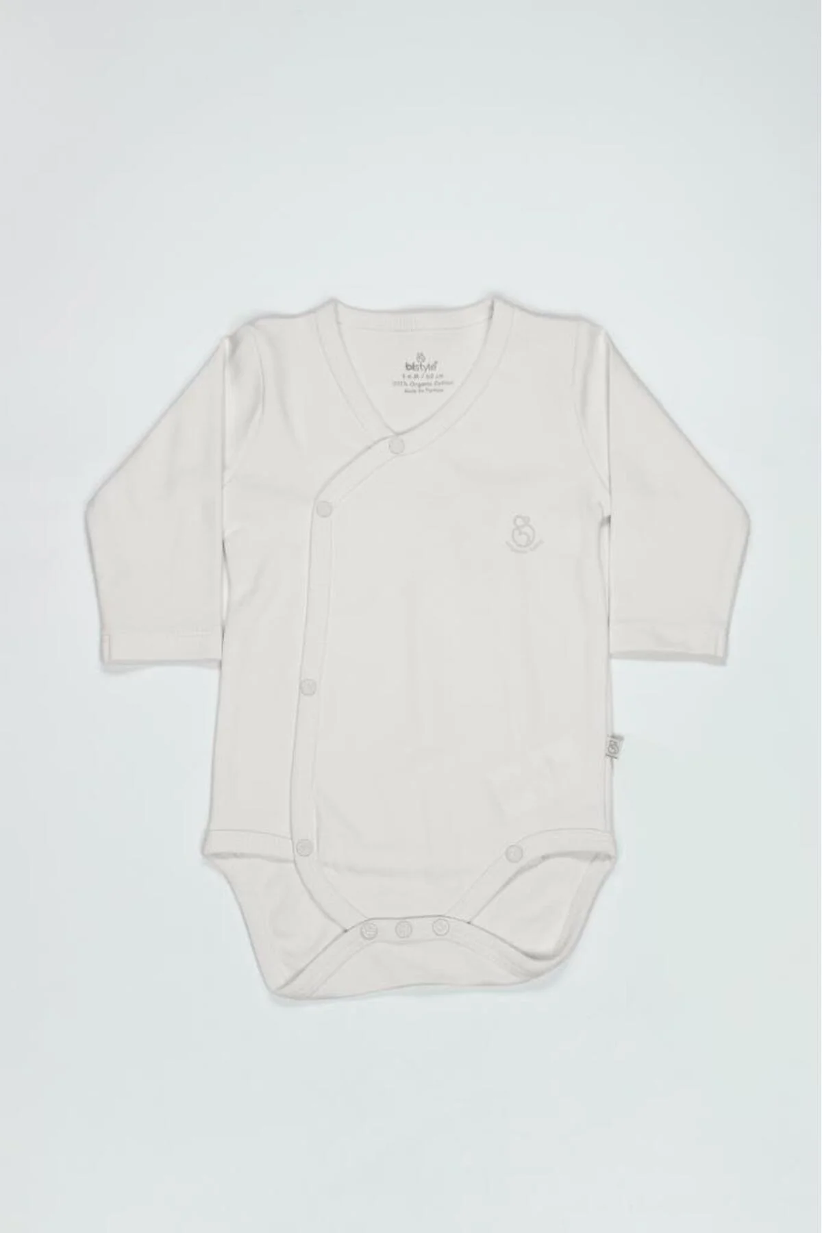Organik Natural Basic Style Kruvaze Uzun Kol Body BS17102 Ekru