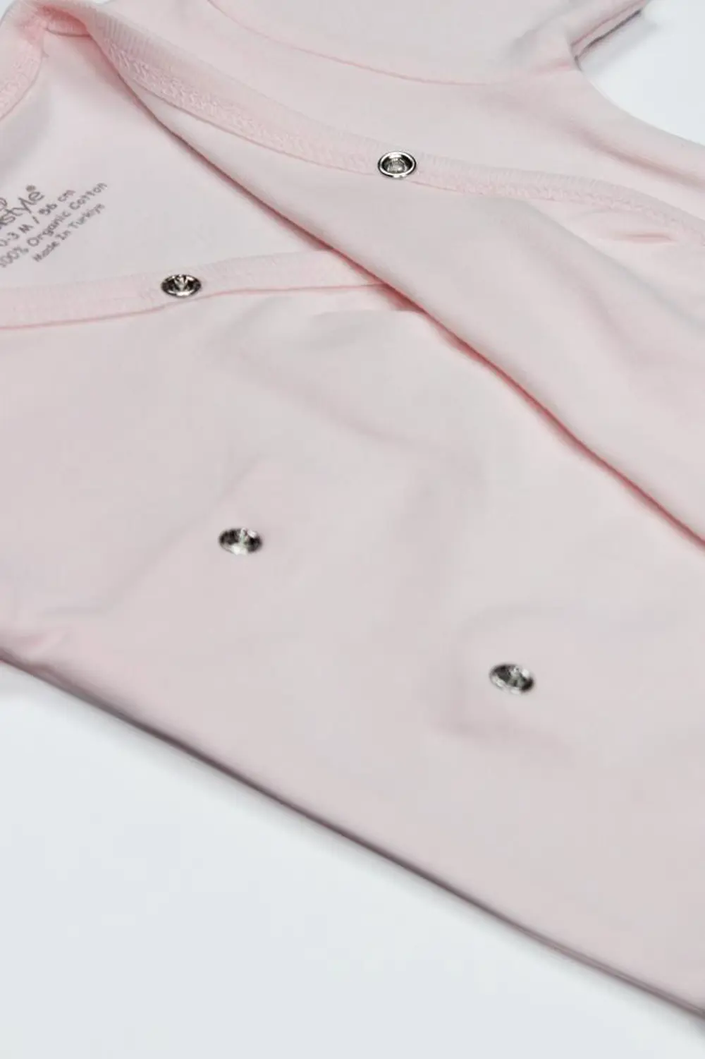 Organik Natural Basic Style Kruvaze Uzun Kol Body BS17102 Pembe