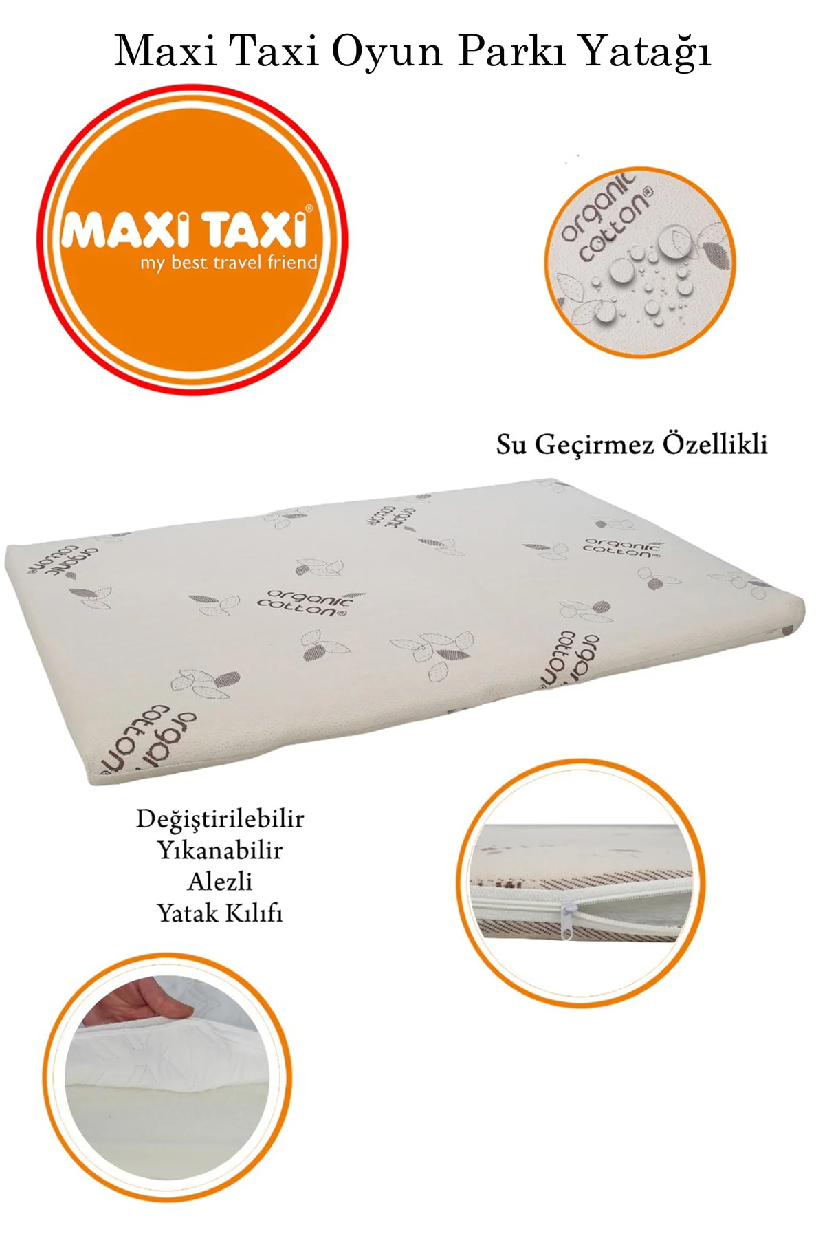 Organik Pamuk Oyun Parkı Yatağı 70x110