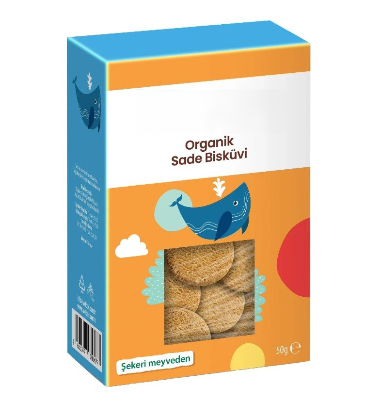 Organik Sade Bisküvi 50gr