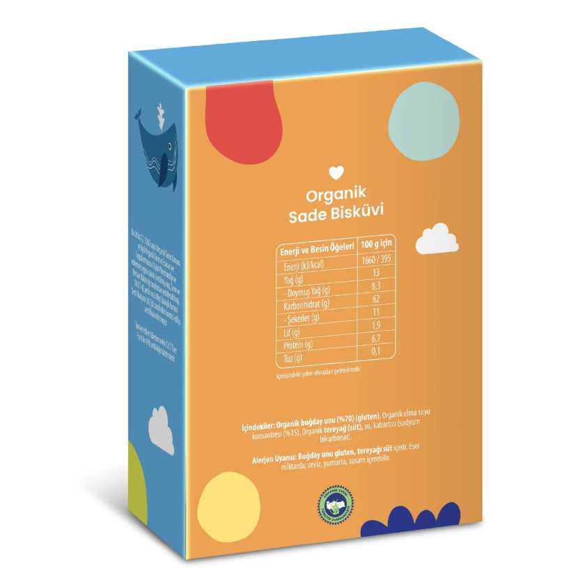 Organik Sade Bisküvi 50gr