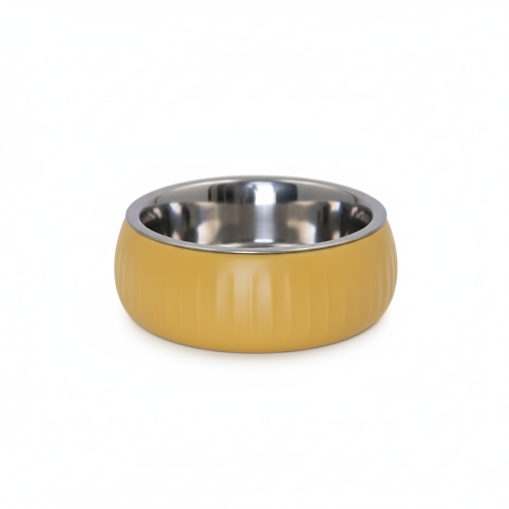 Organik Seramik Kedi Köpek Mama Kabı Doğal Paslanmaz Çelik İç Kap