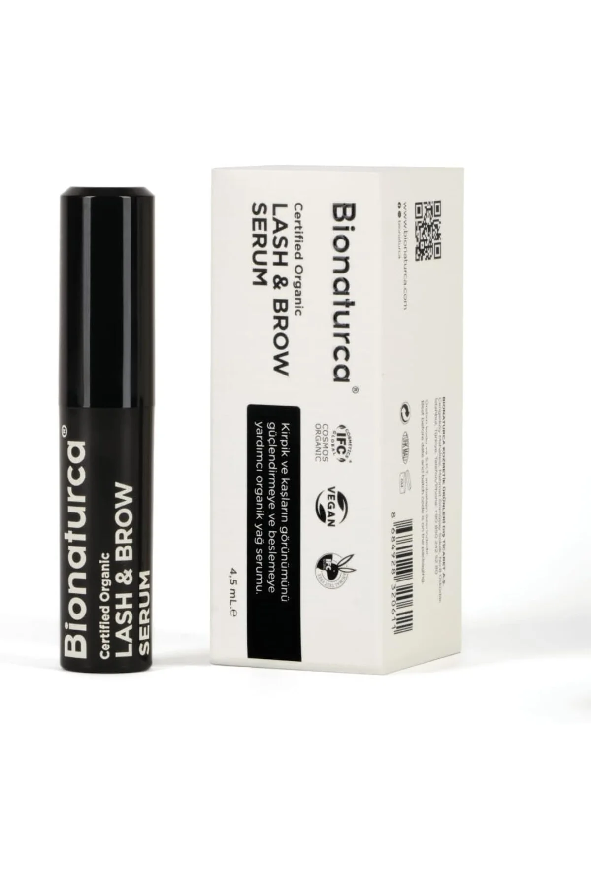Organik Sertifikalı Kirpik & Kaş Bakım Serumu 4,5 ml -