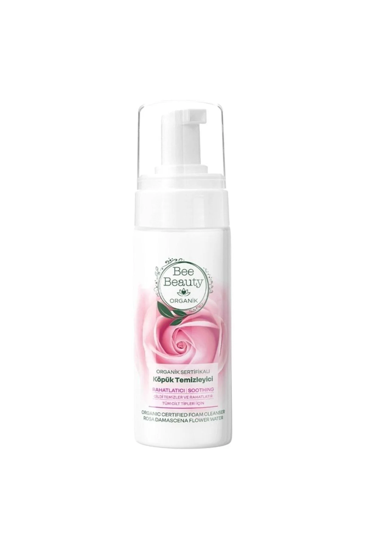 Organik Sertifikalı Gül Yüz Temizleme Köpüğü 150 Ml