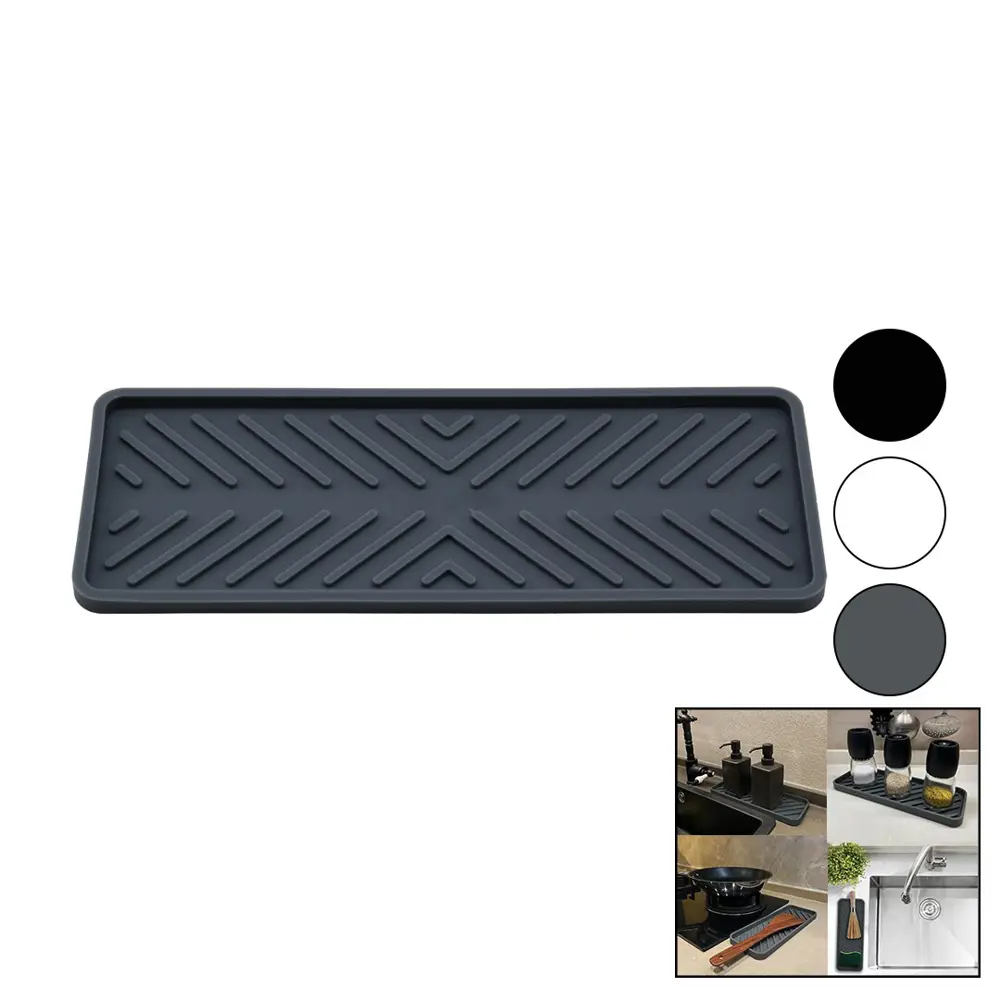 ORGANİZER - SİLİKON MUTFAK LAVABO DÜZENLEYİCİ RENKLİ MAT 22.5 X 9