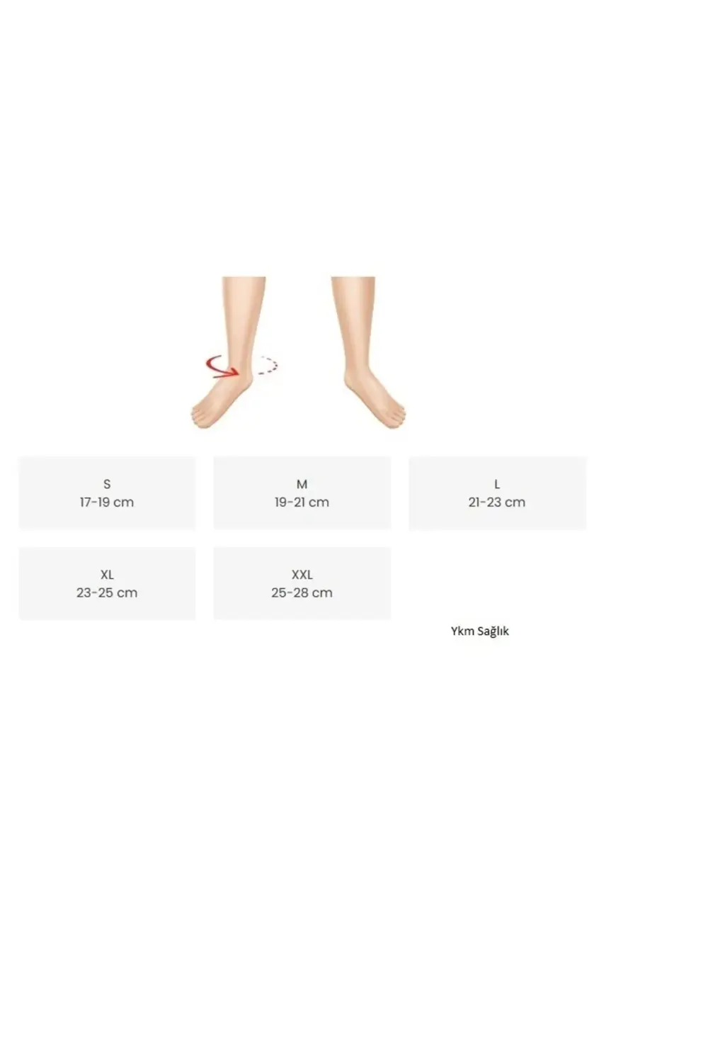 Örgü Aşil Tendon Bilekliği - L