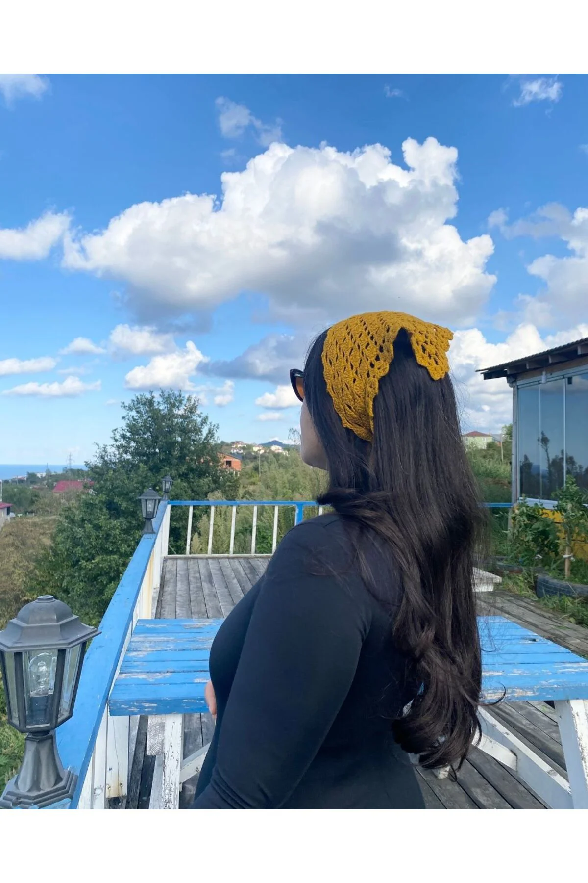 Örgü Bandana – Yelken Motifli - Hardal Sarısı- Rahat Bohem El Emeği Aksesuar Örgü Bandana – Yelken Motifli - Hardal Sarısı- Rahat Bohem El Emeği Aksesuar