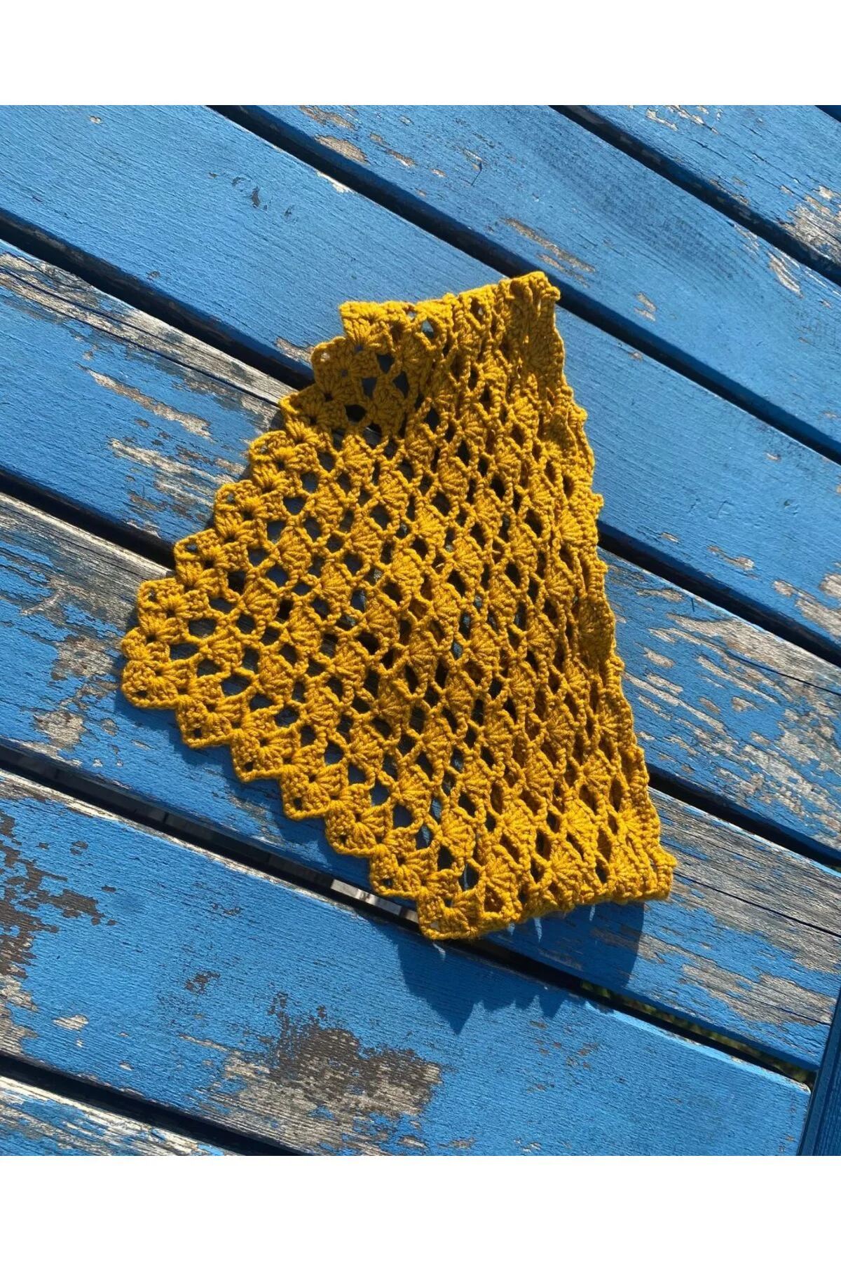 Örgü Bandana – Yelken Motifli - Hardal Sarısı- Rahat Bohem El Emeği Aksesuar Örgü Bandana – Yelken Motifli - Hardal Sarısı- Rahat Bohem El Emeği Aksesuar