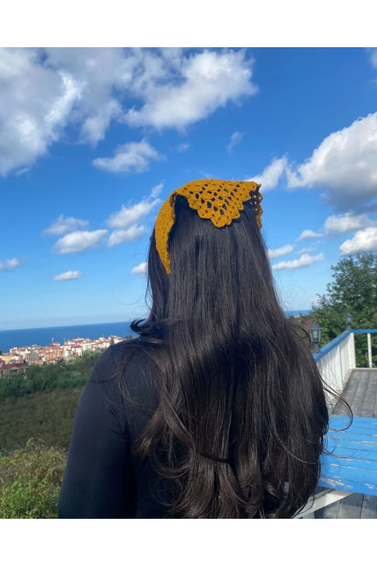 Örgü Bandana – Yelken Motifli - Hardal Sarısı- Rahat Bohem El Emeği Aksesuar Örgü Bandana – Yelken Motifli - Hardal Sarısı- Rahat Bohem El Emeği Aksesuar