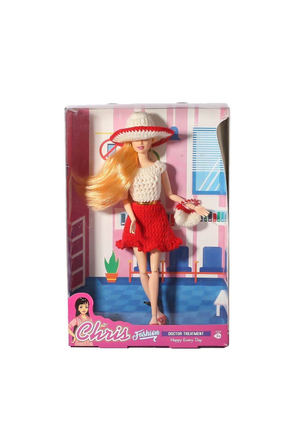 Oyuncak Store Örgü Elbiseli Model Bebek 29 Cm