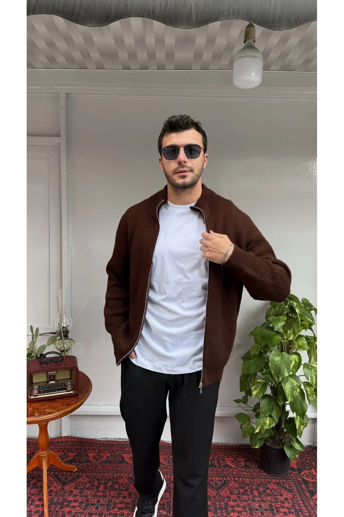 Örgü Fermuarlı Hırka