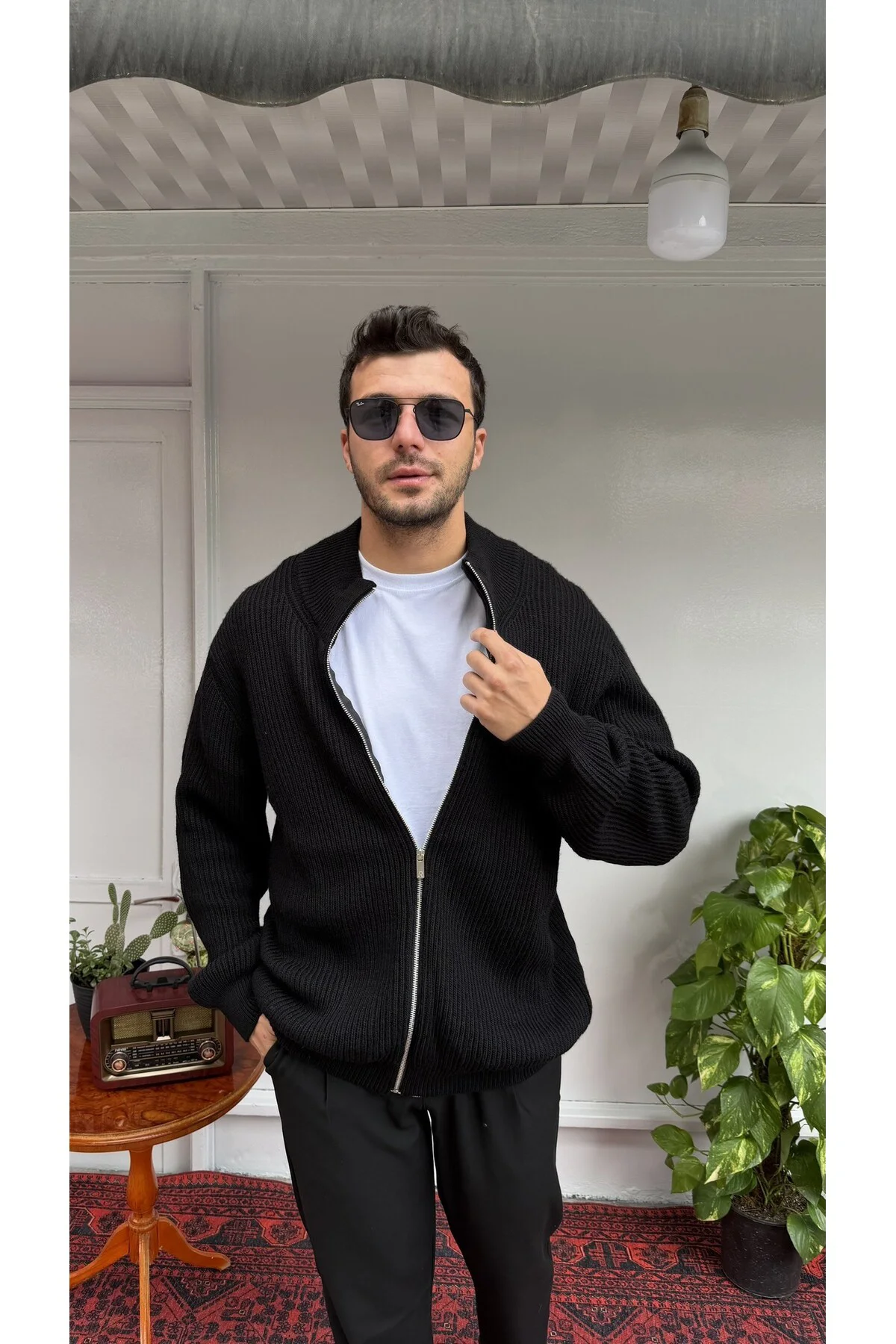 Örgü Fermuarlı Hırka