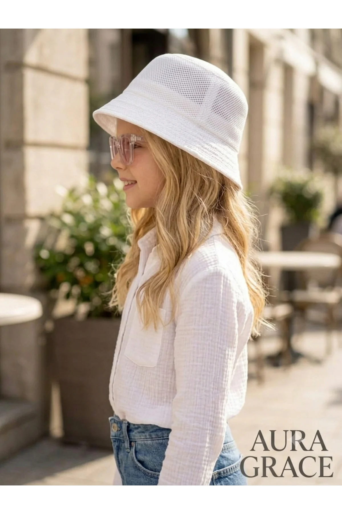 Örgü Hasır Görünümlü Çocuk & Genç Kova Şapka Nefes Alabilen Yazlık Bucket Hafif ve Şık Tasarım Günlük & Tatil Kullanım Trend Stil Sahibi Unisex