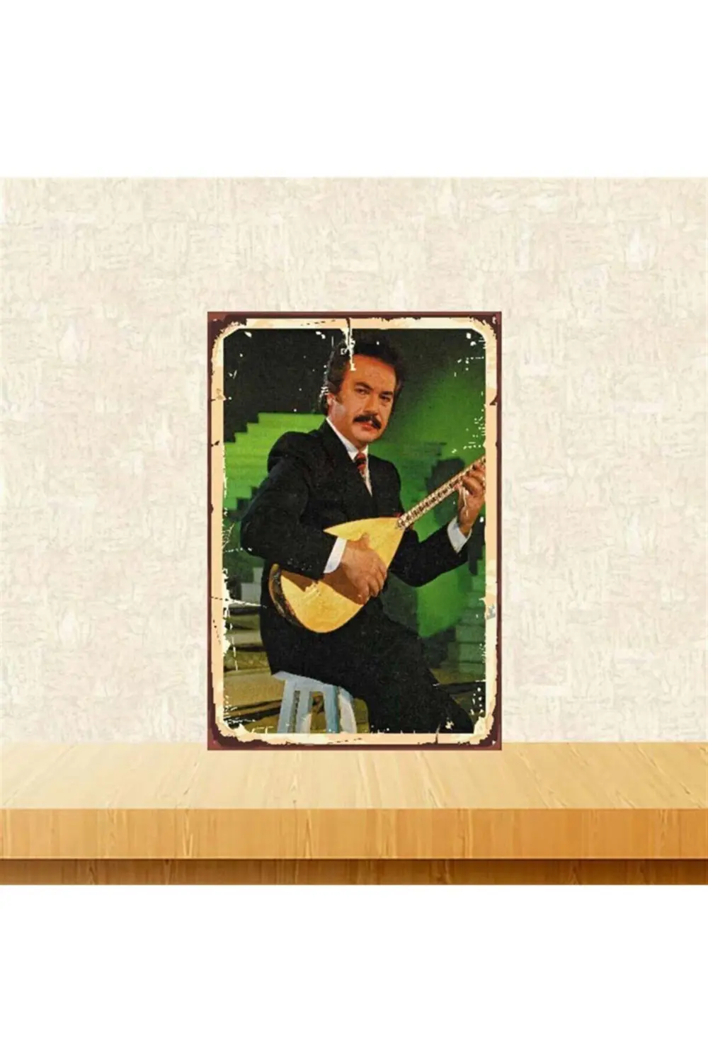 Orhan Gencebay 20x30 cm Retro Ahşap Poster Tkfx3722