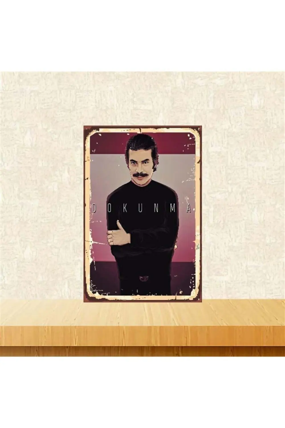 Orhan Gencebay Dokunma 20-30 Cm Retro Ahşap Poster Tkfx4057
