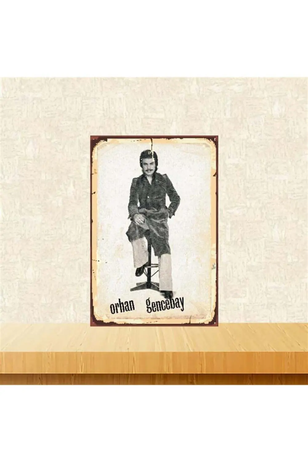 Orhan Gencebay Retro Ahşap Poster 20-30 cmTkfx3704