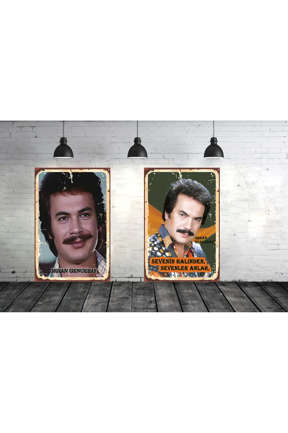 Orhan Gencebay Temalı 2 Adet 20 x 30 CM Tablo Set
