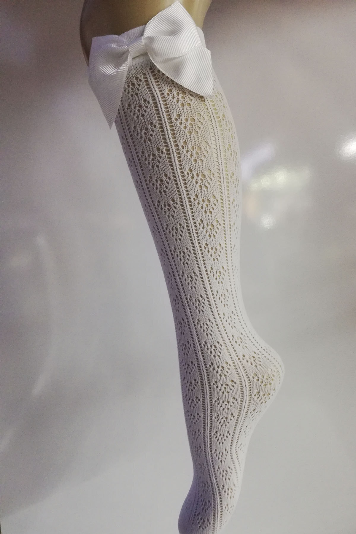 Orietta Aksesuarlı Çocuk Dizaltı Çorap