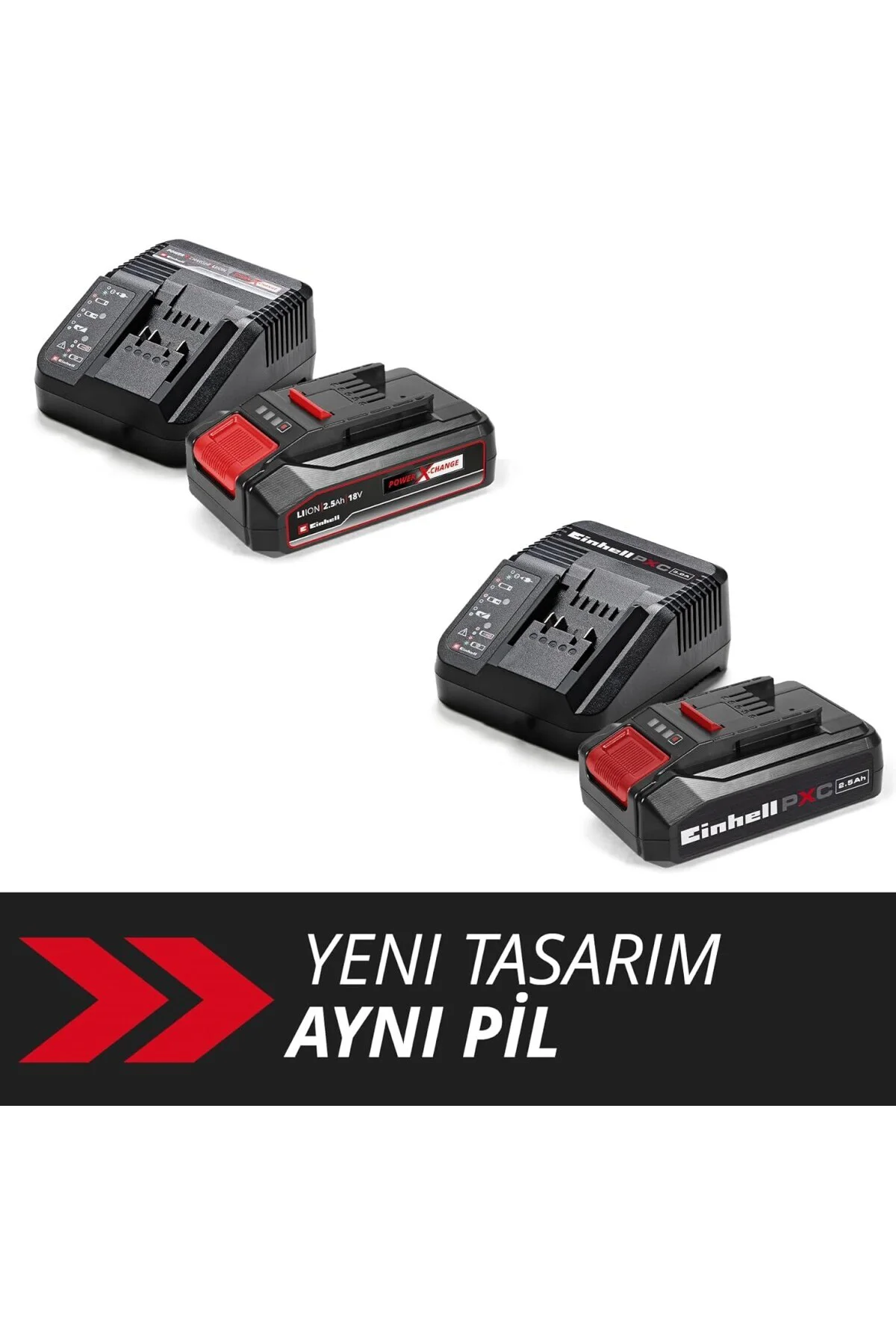 Orijinal 18 V 2.5 Ah PXC Başlangıç Kiti (Akü & Şarj Cihazı, 18 V,