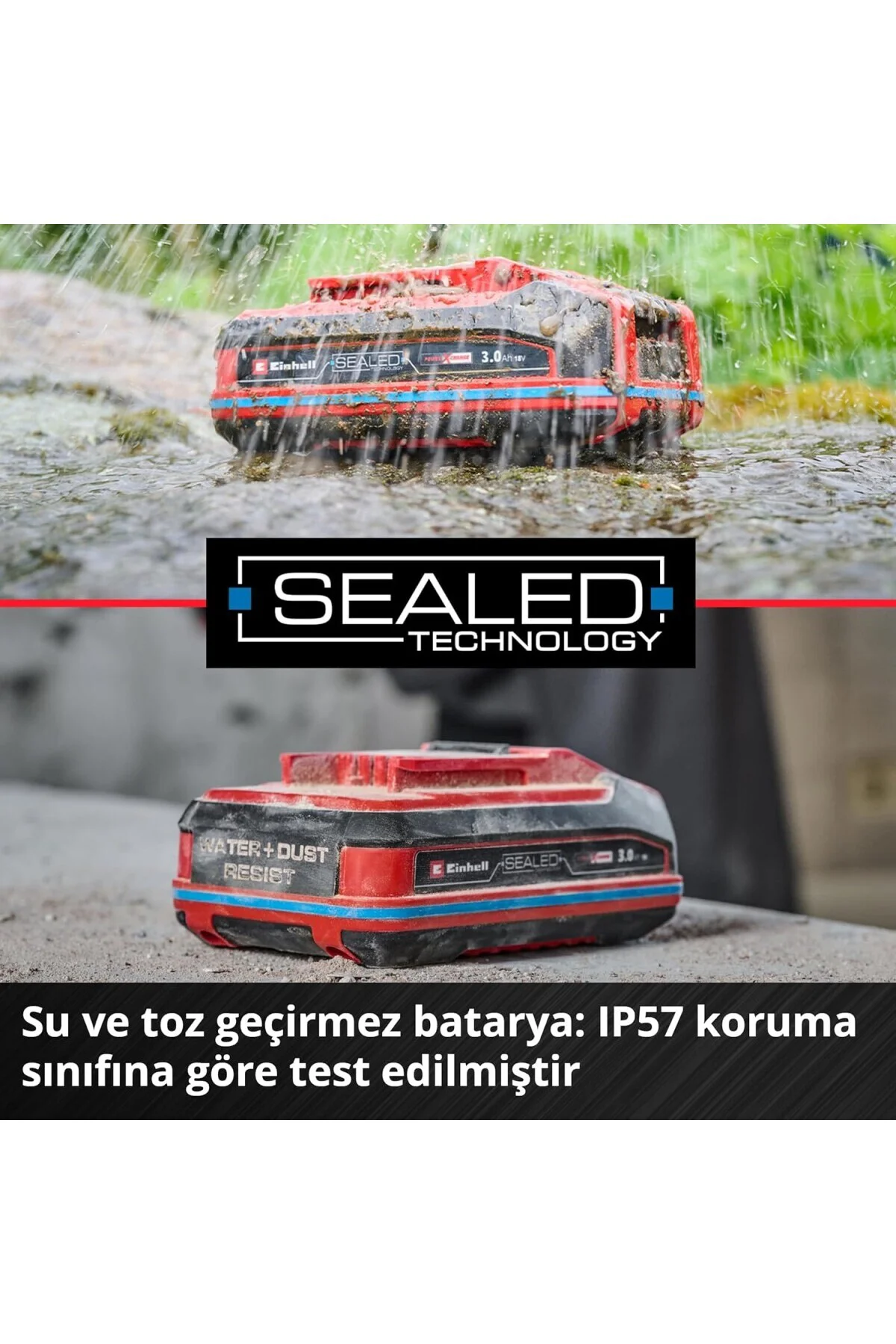 Orijinal 18 V 4.0 Ah SEALED Power X-Change PLUS (18 V Akü, Su ve 