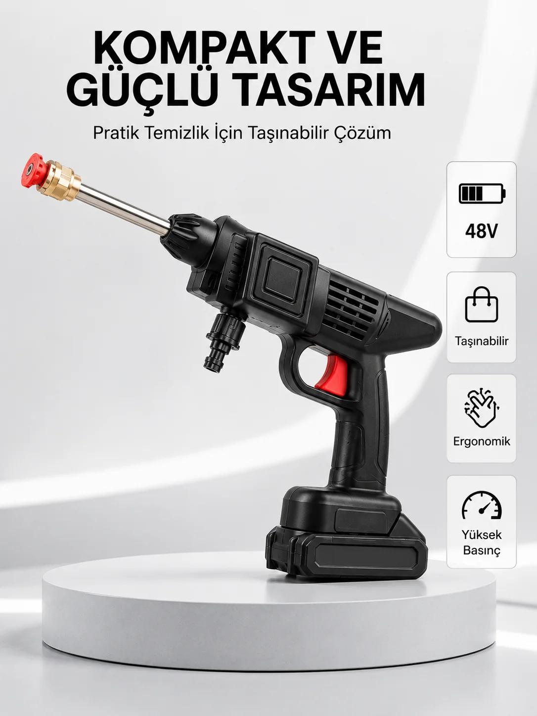 Orijinal 48V Şarjlı Basınçlı Temizlik Tabancası 2025 A Kalite Seri