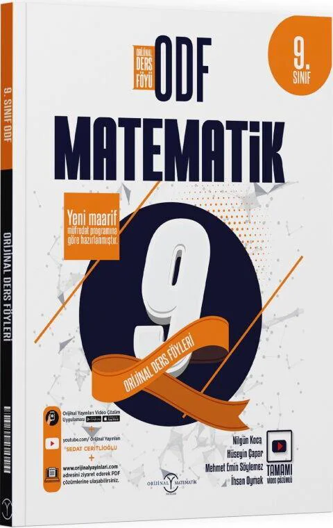 Orijinal 9. Sınıf Matematik Odf Seti