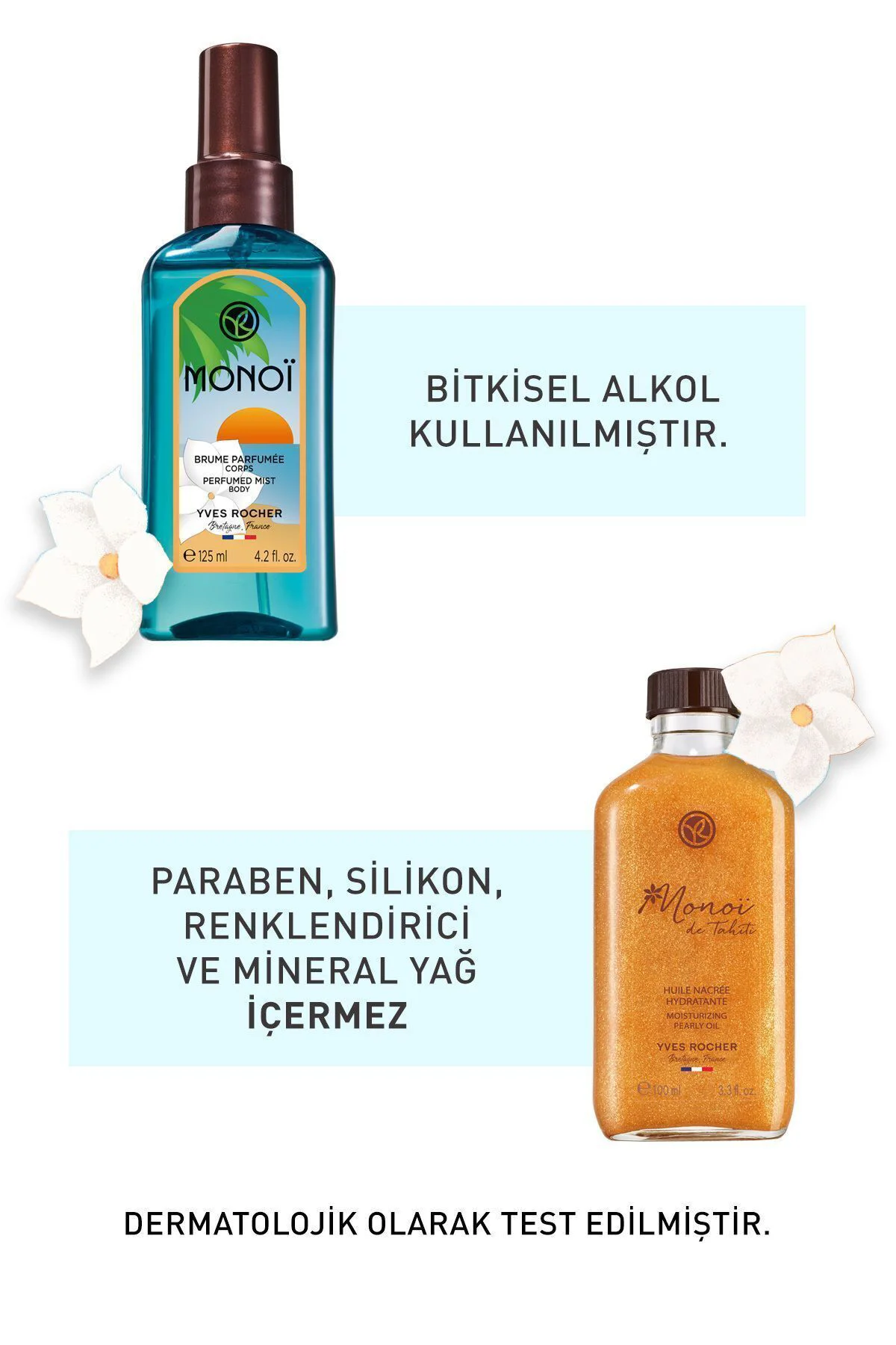 Orijinal Boy Monoi Işıltılı Vücut Spreyi, Saç Ve Vücut Yağı Seti-