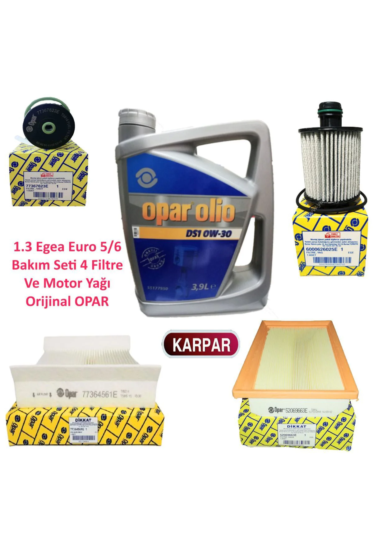 Orijinal Fiat Egea 1.3 Euro 6 20 Bin (77364561E - 52069663E - 600