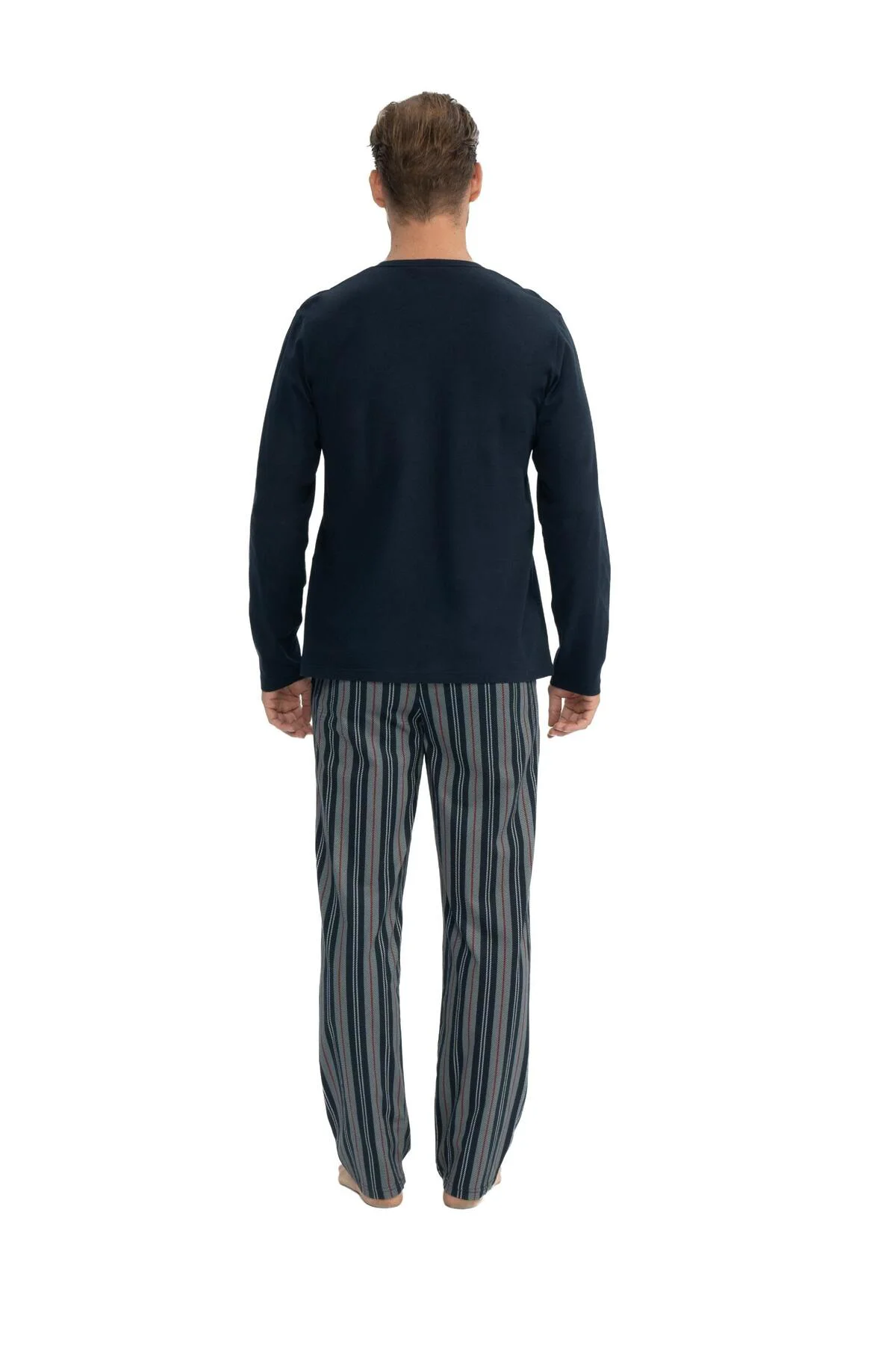 Orijinal, Lisanslı Erkek Lacivert Patlı Pijama Takımı 18843