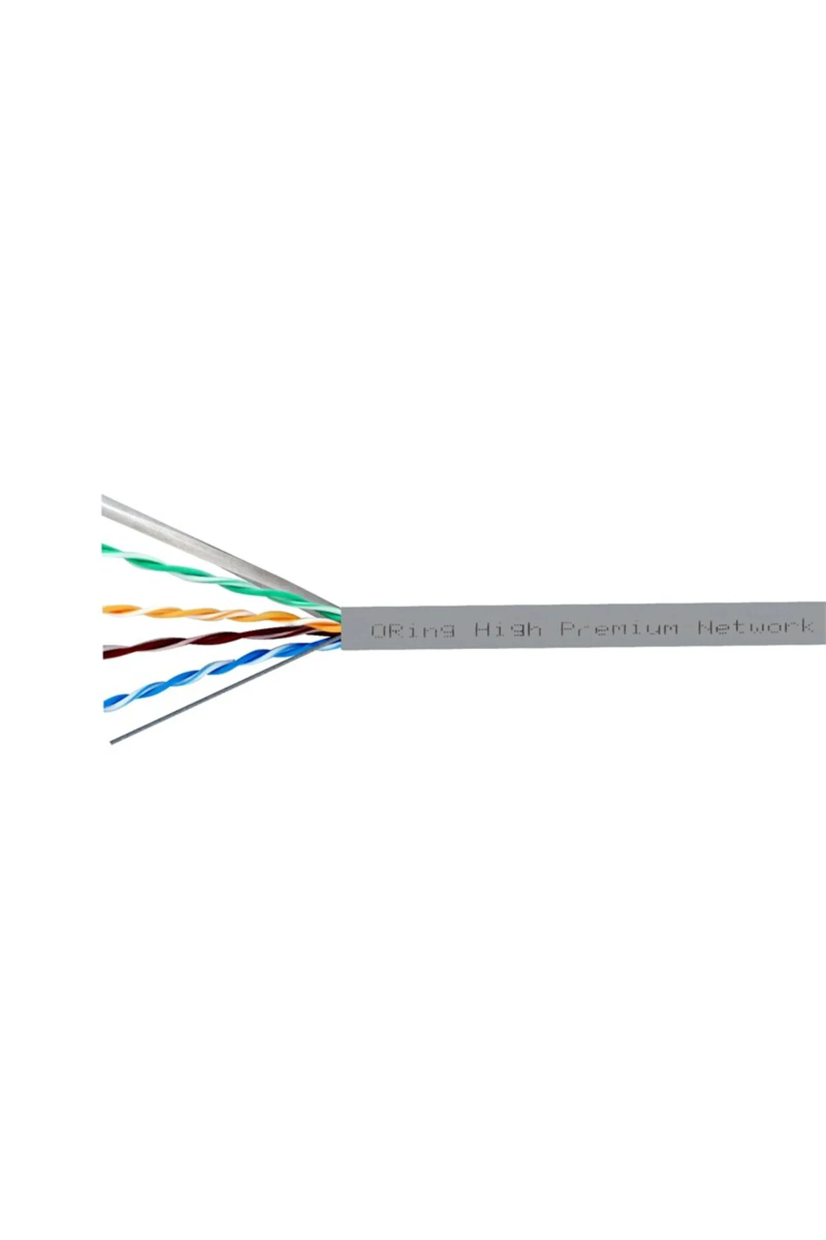 Oring Rw-U0605Gry U/Utp Cat6 23Awg Lszh 250Mhz 500 Metre Bakir Gr
