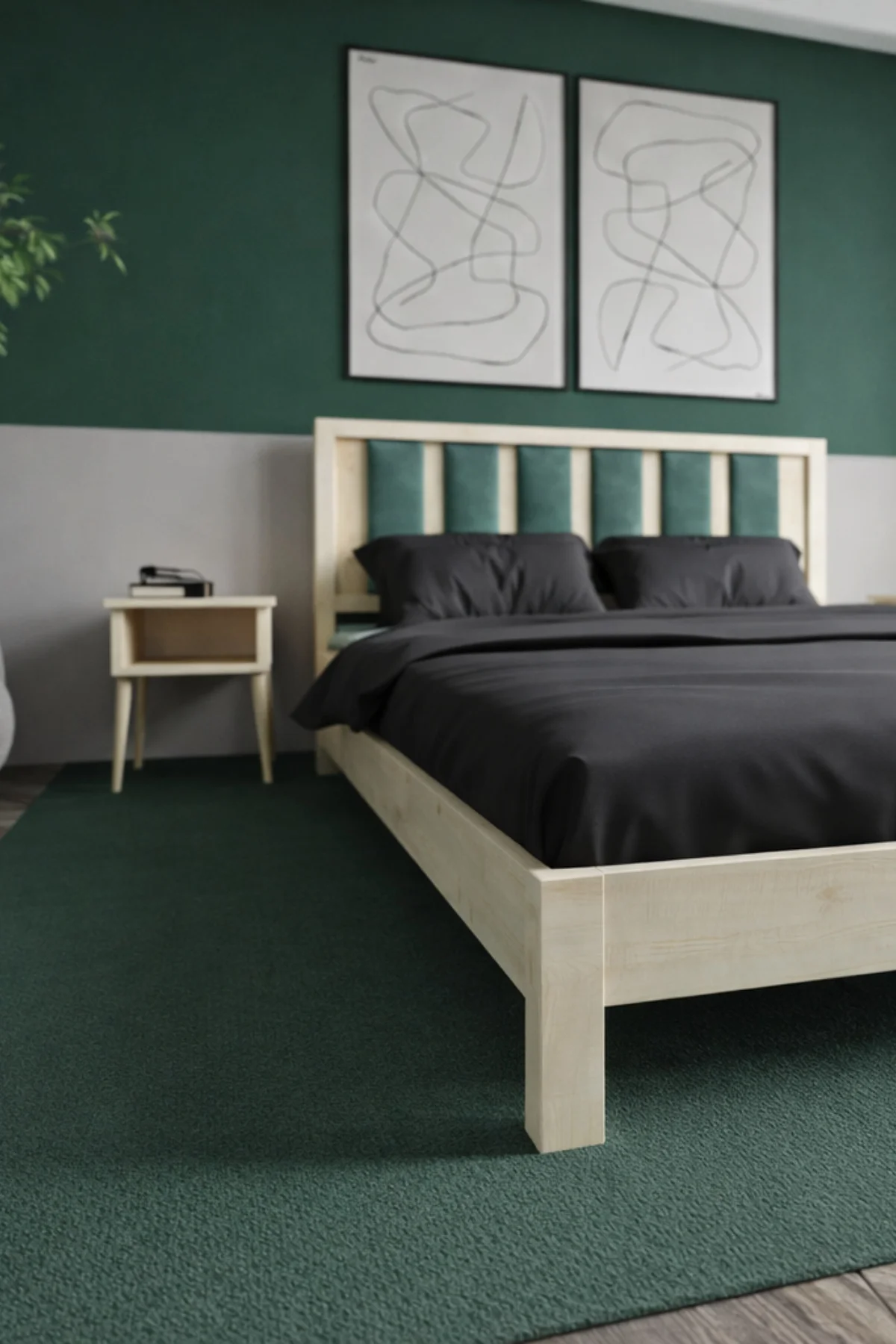 Orion Model Çağla Yeşili Puf Başlıklı Masif Ahşap Karyola Kolay Kurulum Fırınlanmış İthal Sibirya Çamı 90x190 Yatak Uyumlu Fiyatı, Yorumları ve Özellikleri