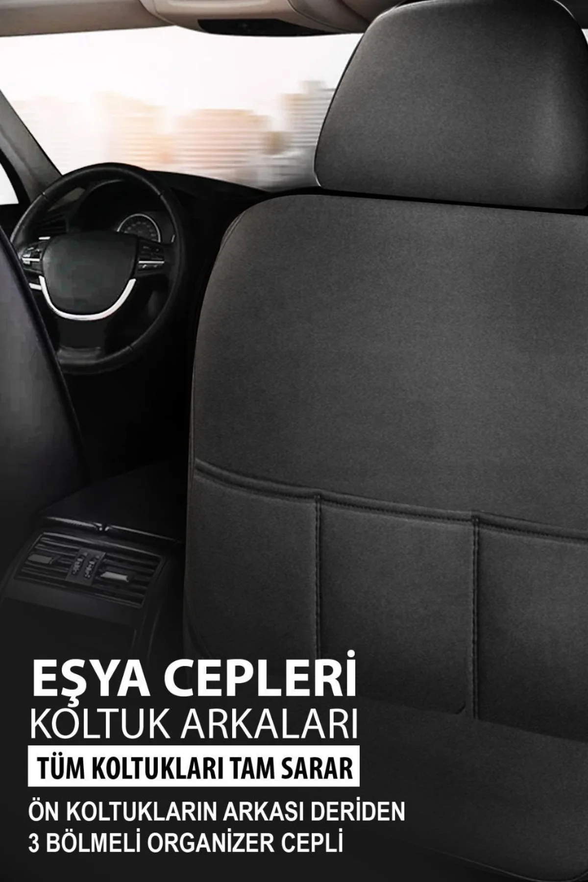 Orion Serisi Jakar Oto Koltuk Kılıfı Siyah