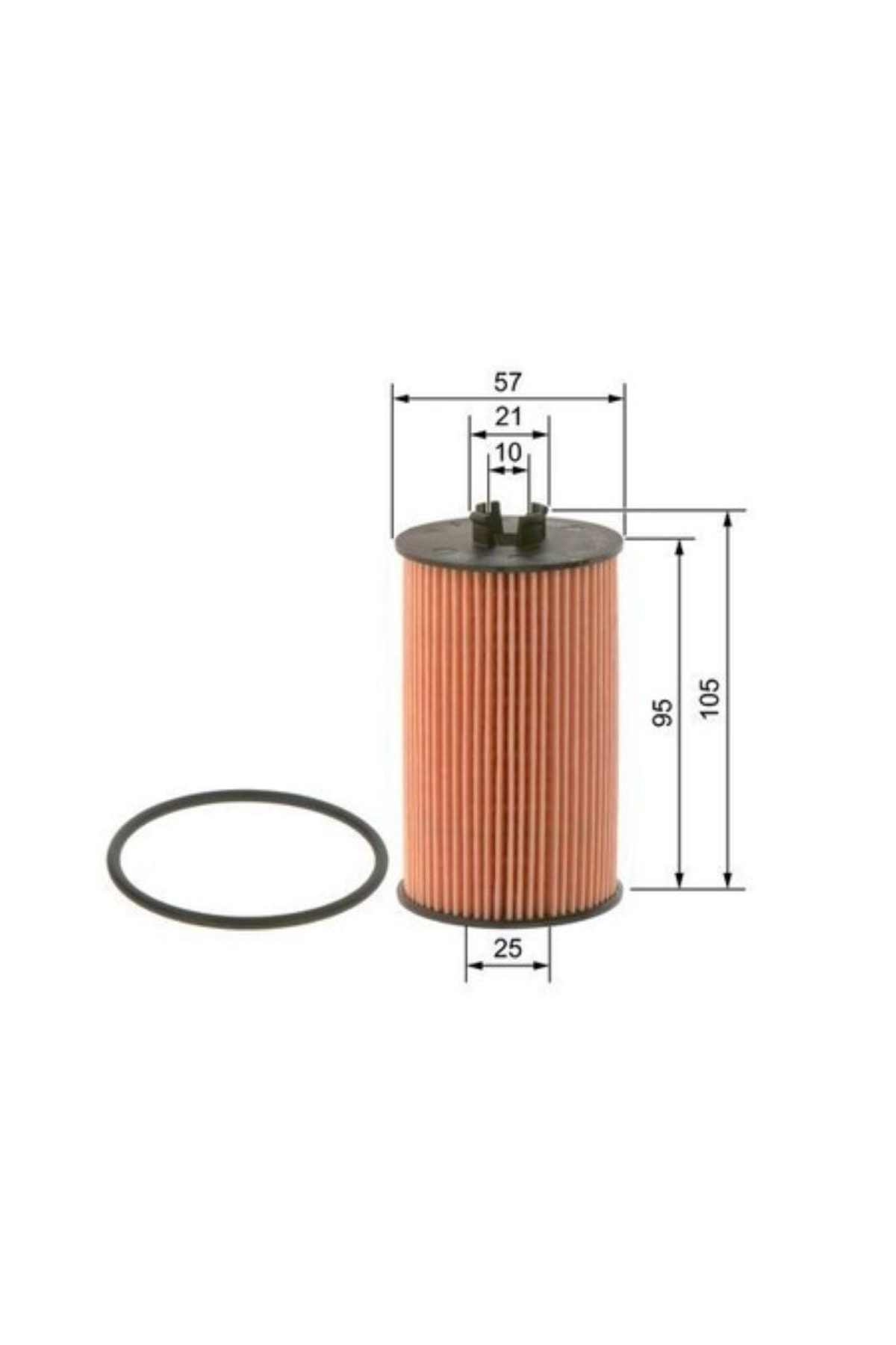 Bosch Orj. Opel Astra H 1.2 1.4 1.6- Corsa-İnsign Dizel Yağ Filtresi 1.