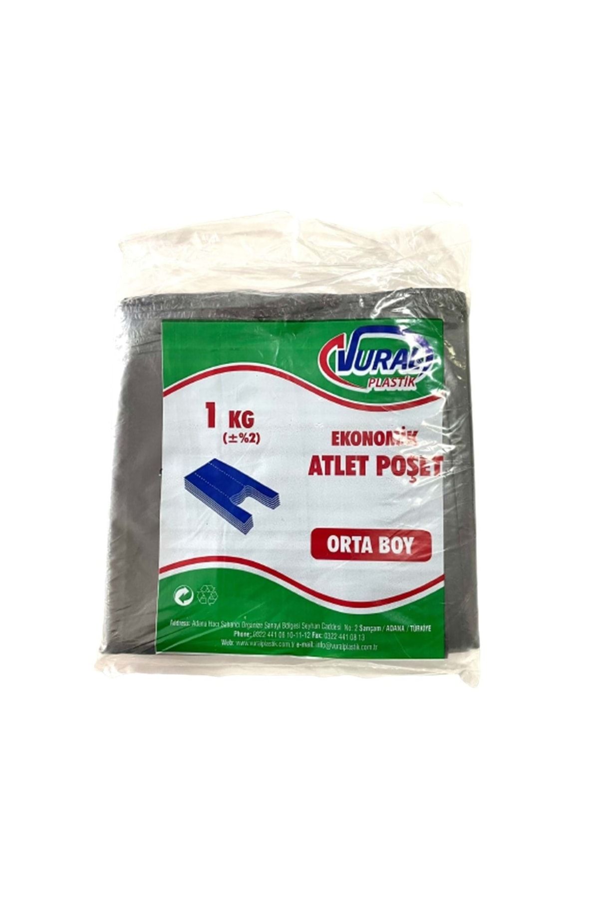 Kolim Orjin Oem Kalin Atlet Poşet Renk Siyah Orta Boy 28X50 Cm 10 Kg