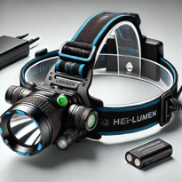 Orjinal 800 Lümen Tx6 Şarjlı Zoomlu Kafa Feneri - 7 cm, 300 mt Ay