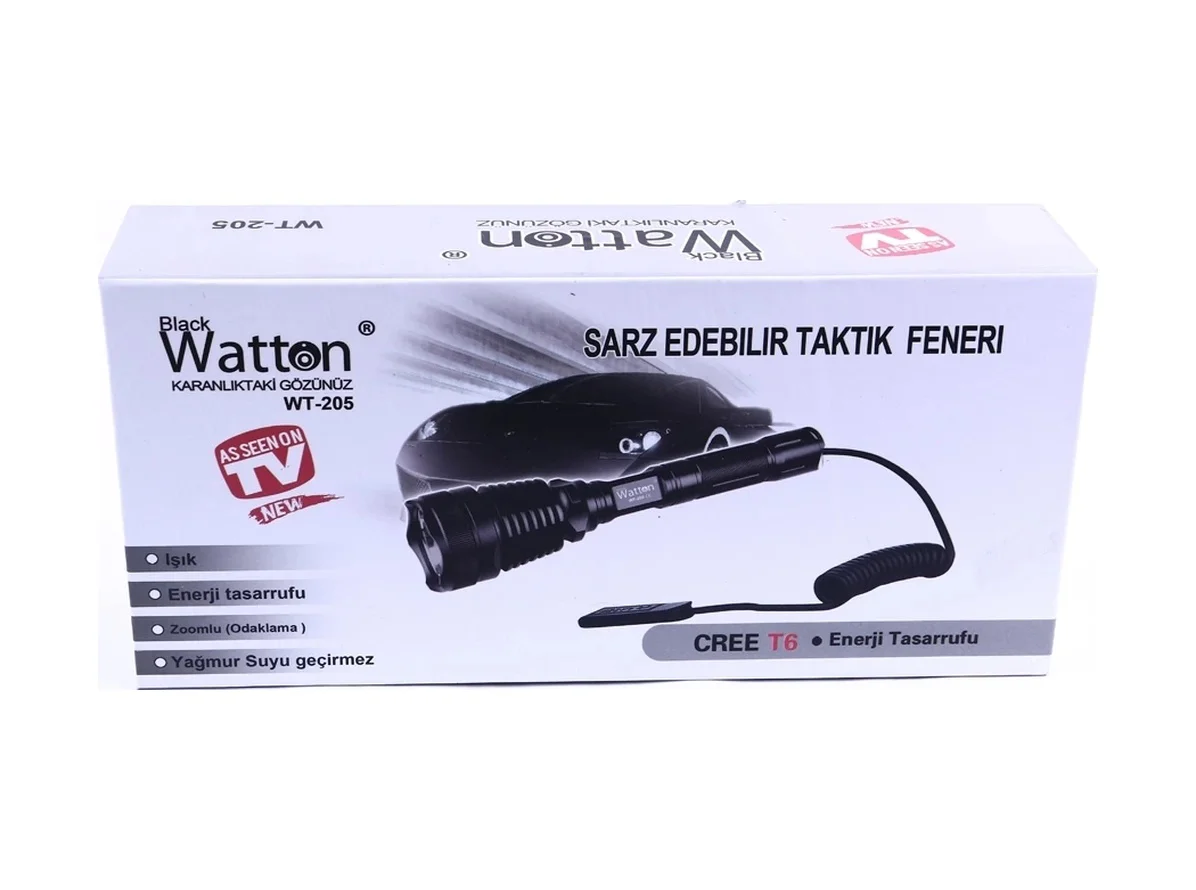 Orjinal 800 Lümen T6 Özel Avcı Feneri Wt-205 Asorti