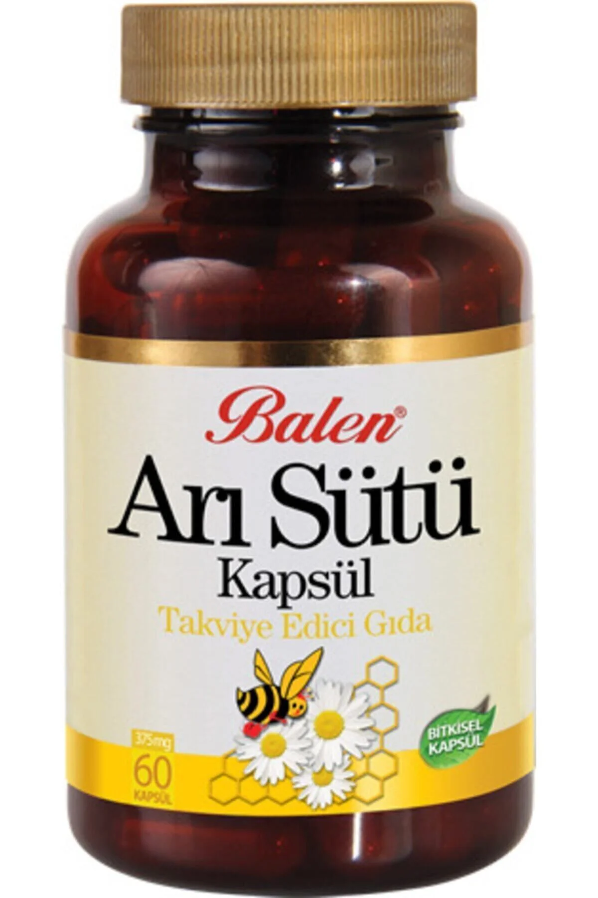 Orjinal Belen Arı Sütü Gıda Takviyesi 375mg 60 Kapsül