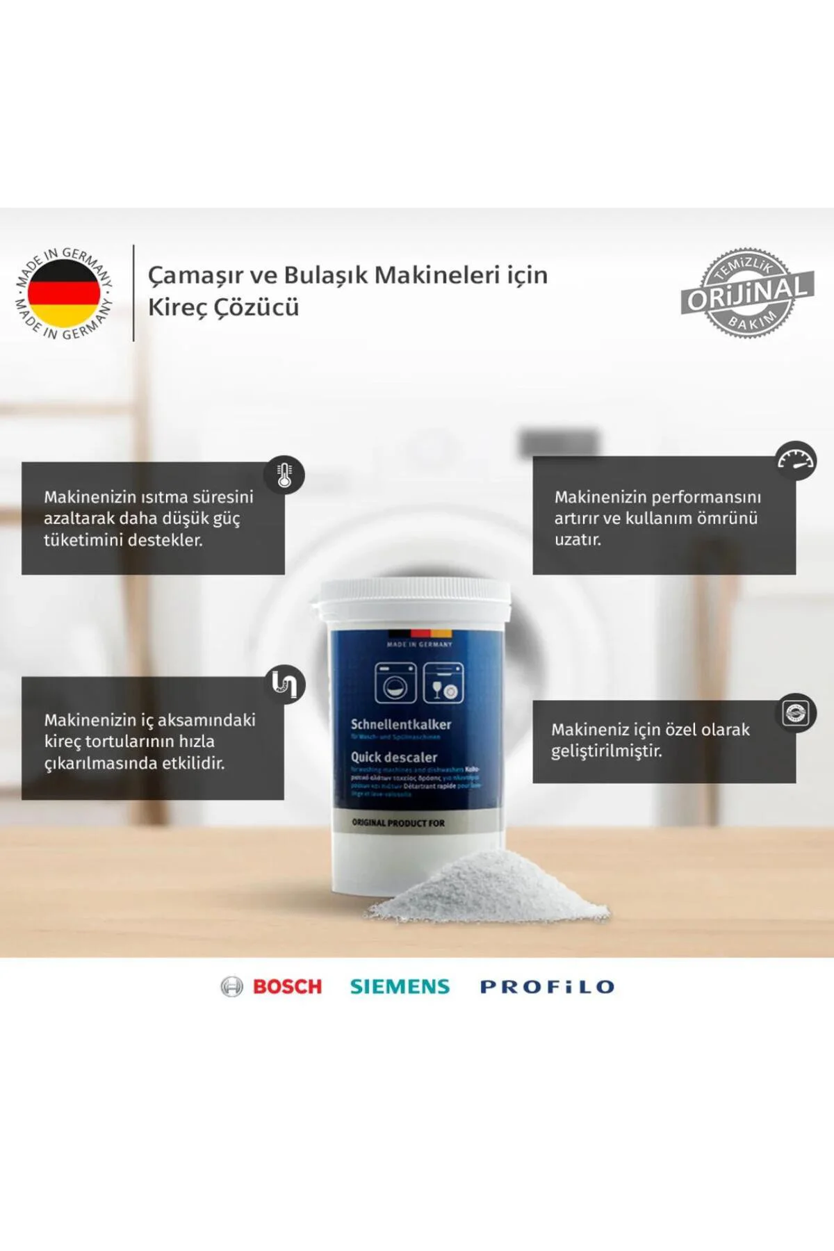 Orjinal Bosch, Sıemens Profilo Çamaşır ve Bulaşık Makineleri Için