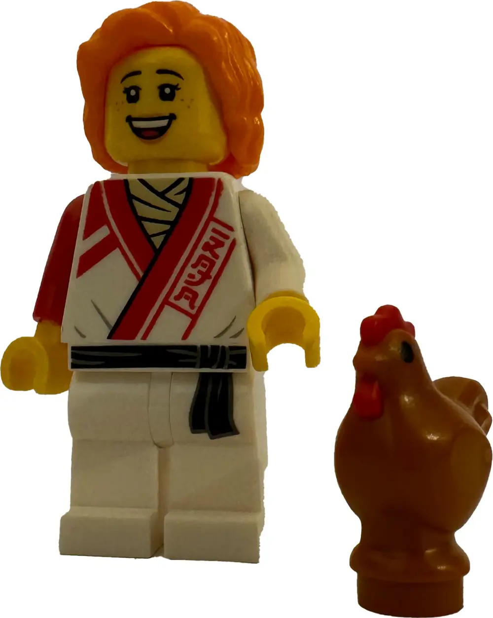 Orjinal Lego Minifigür Ninja Kız & Kahverengi Tavuk
