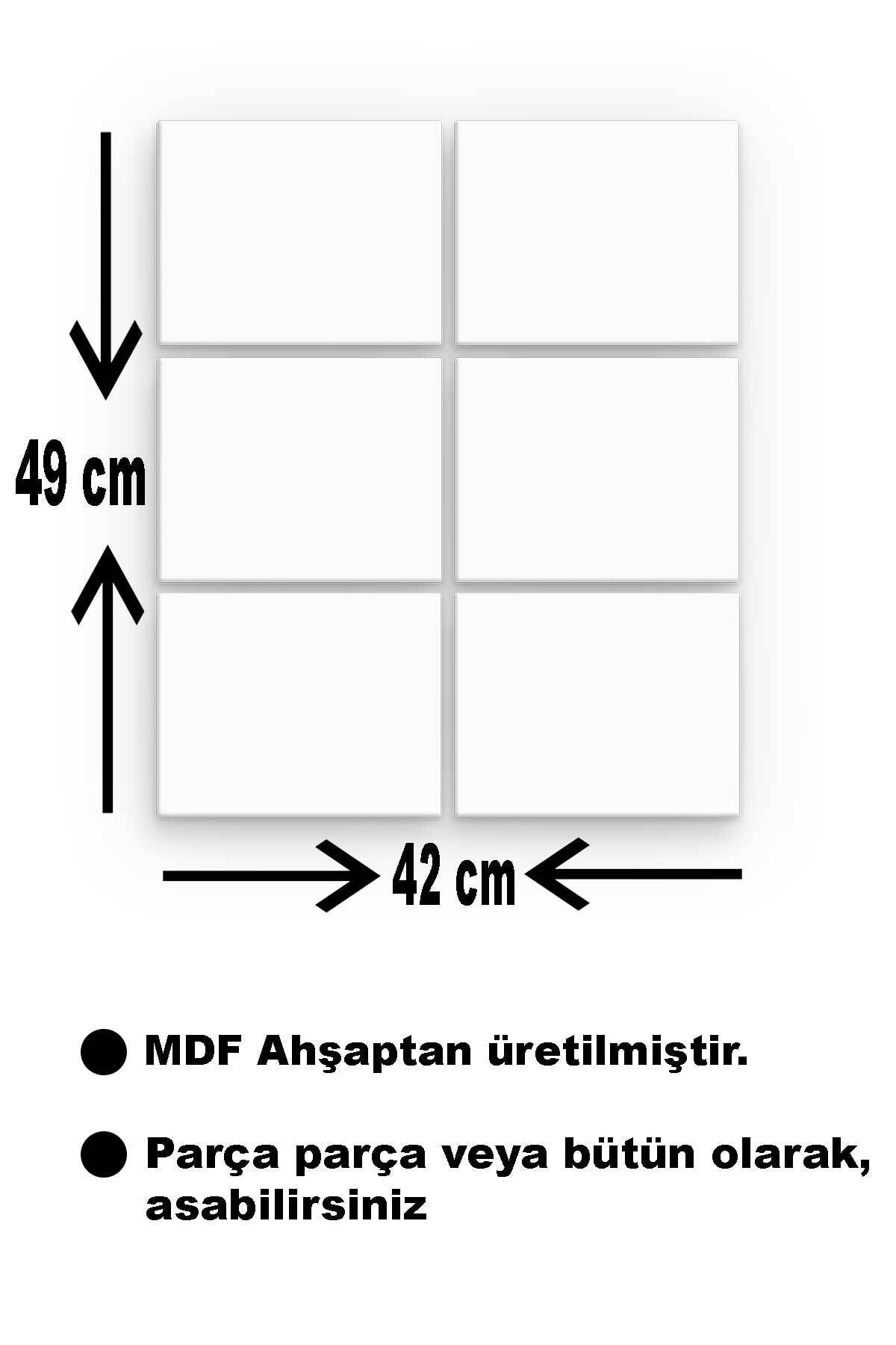 Orman 6 Parça Ahşap Mdf Tablo Nhl490