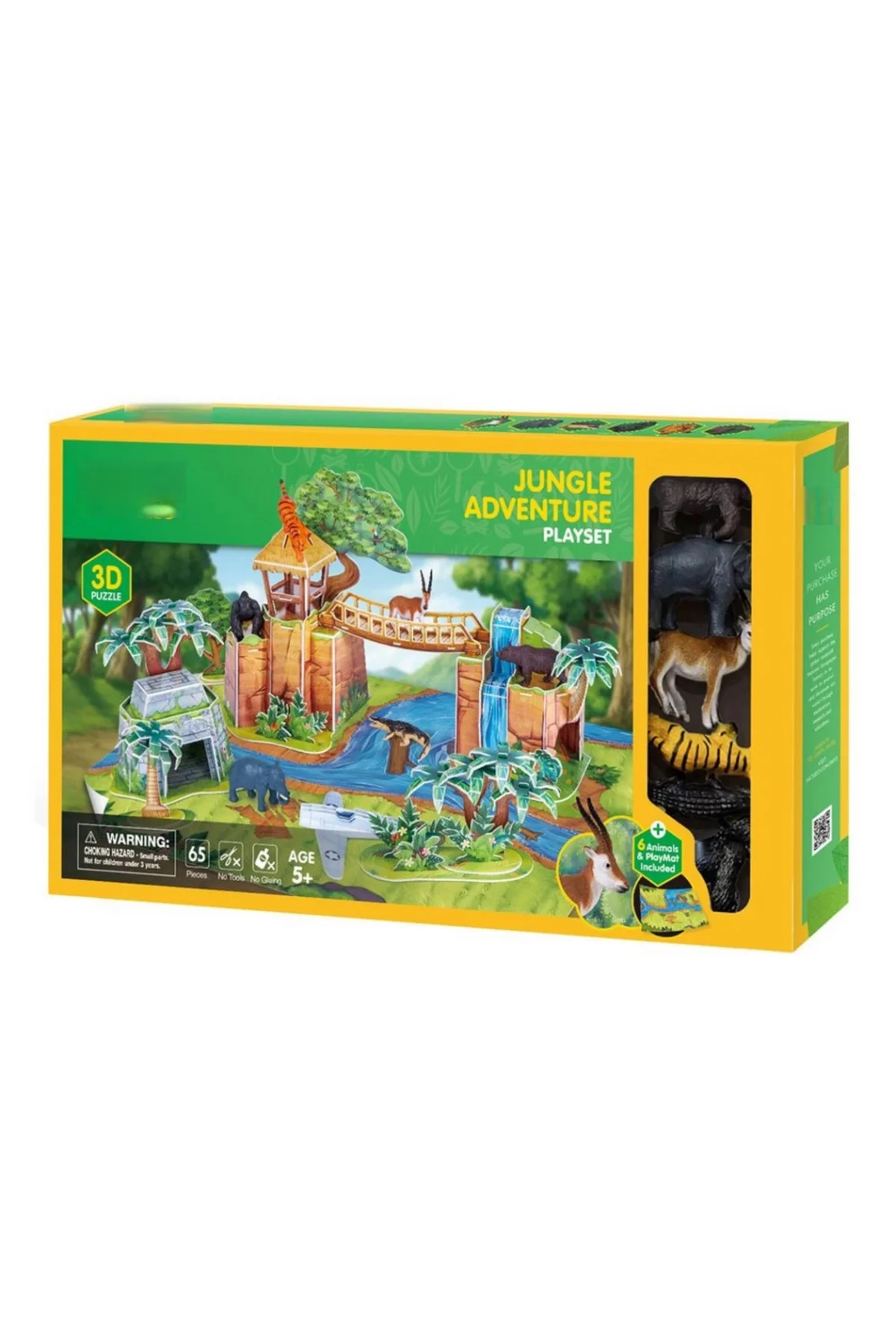 Orman Hayvanları Oyun Seti 3D Puzzle