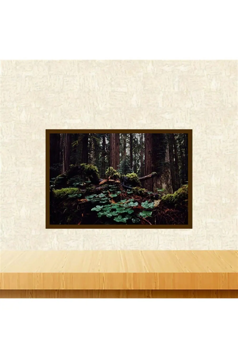 Orman Tasarımlı 20-30 Cm Retro Ahşap Tablo Tkfx5965