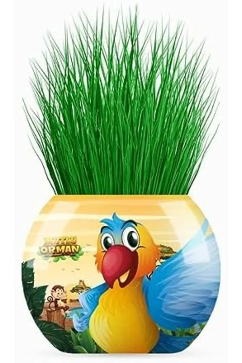 Orman Temalı XL Çim Adam 6'lı Set – Çocuklar İçin Eğitici ve Bitk