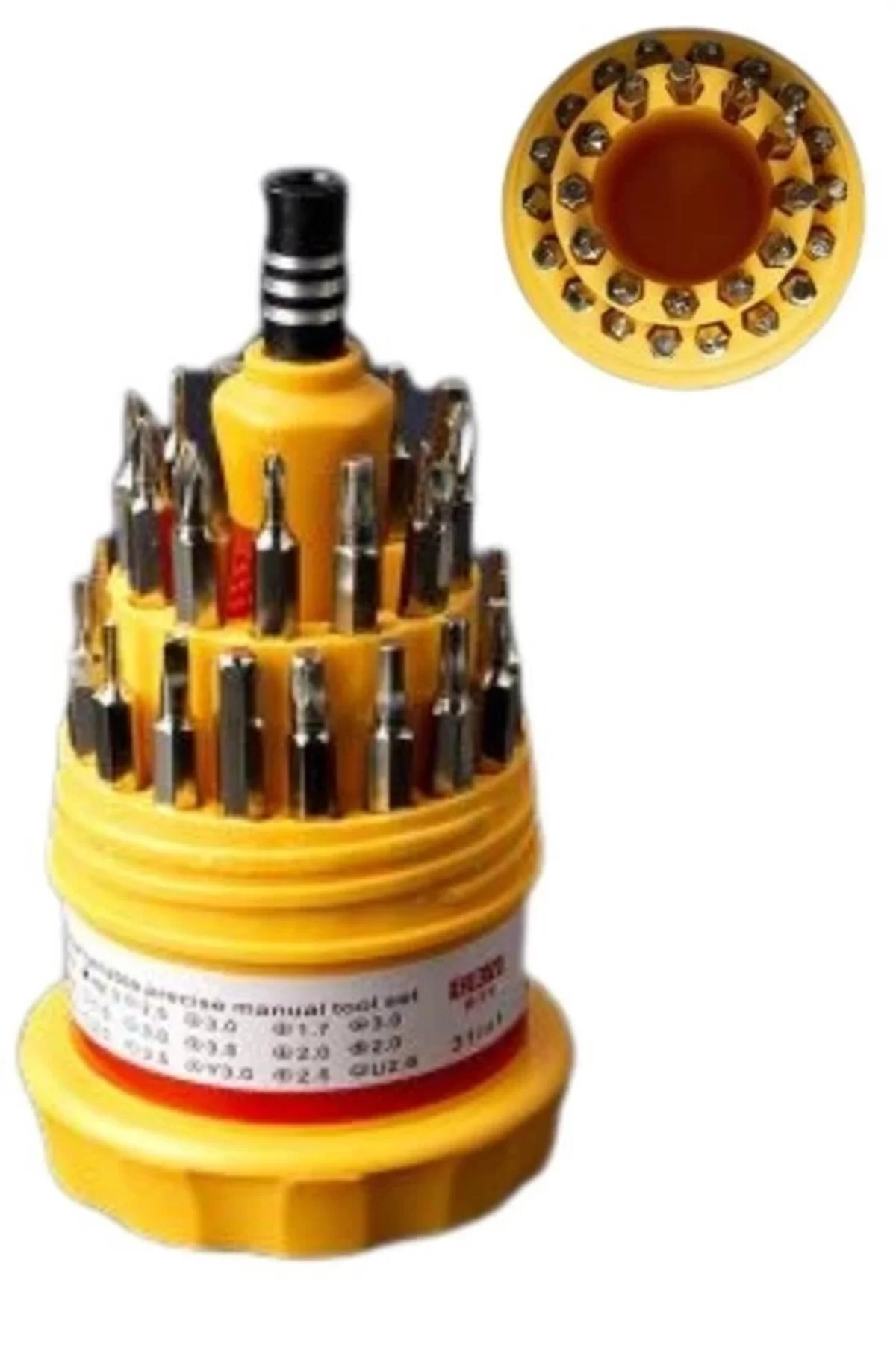 Orta 31 Parça Hassas Tornavida Bits Uç Seti Yumurta Tornavida ( L