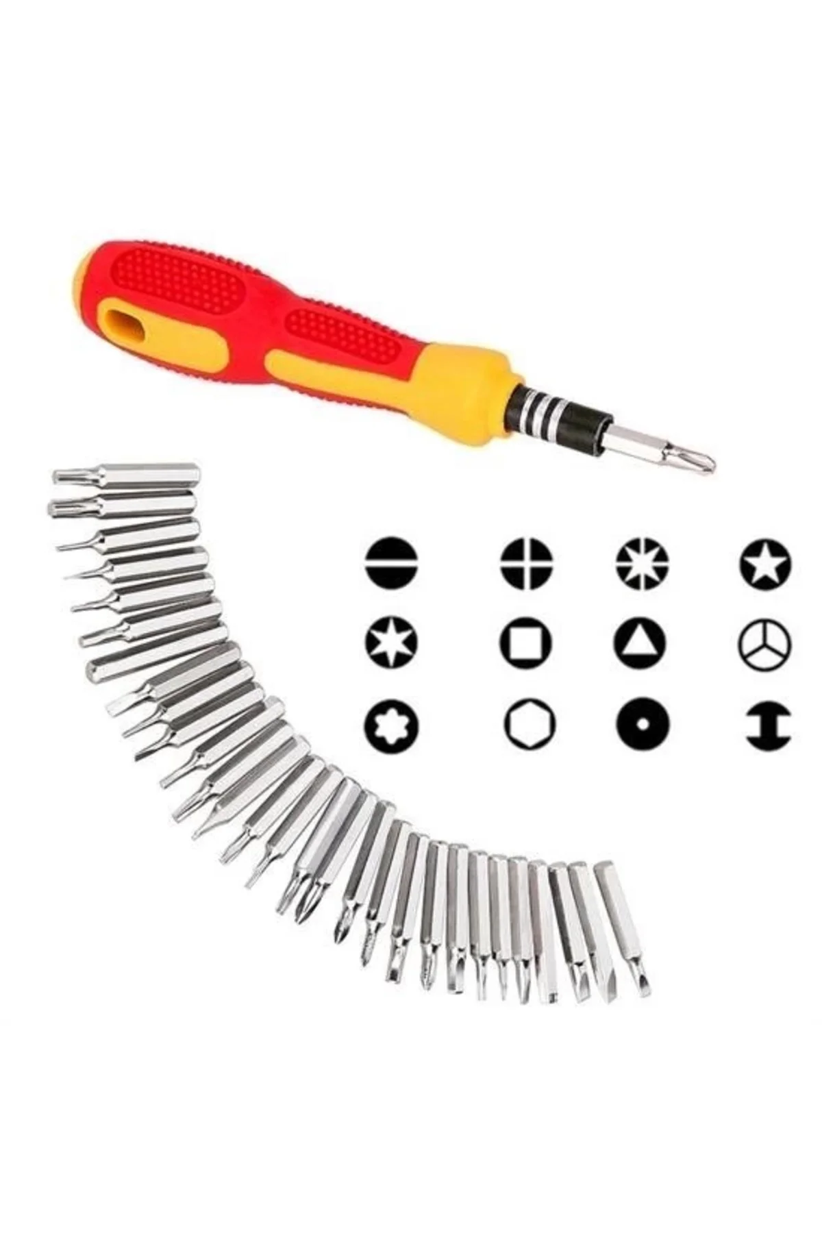 Orta 31 Parça Hassas Tornavida Bits Uç Seti Yumurta Tornavida ( L