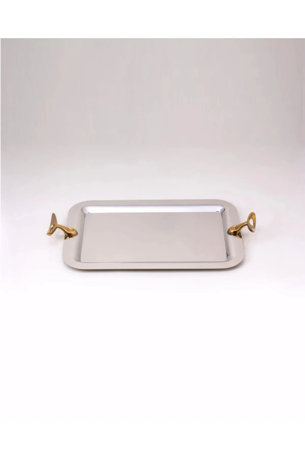 ORTA BOY GOLD SUNUM SERVİS TEPSİ