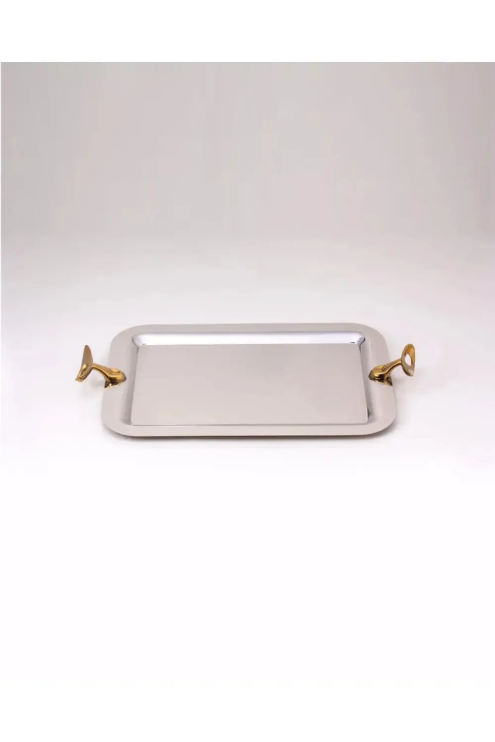 ORTA BOY GOLD SUNUM SERVİS TEPSİ